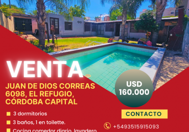 Casa 3 dormitorios en Barrio El Refugio, Cordoba Capital
