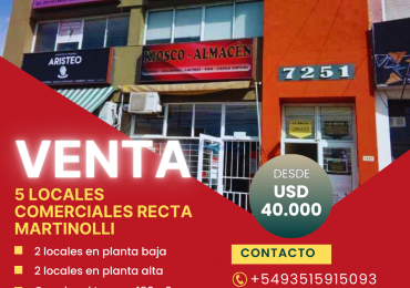 Locales y Oficinas en Recta Martinolli - Cordoba Capital